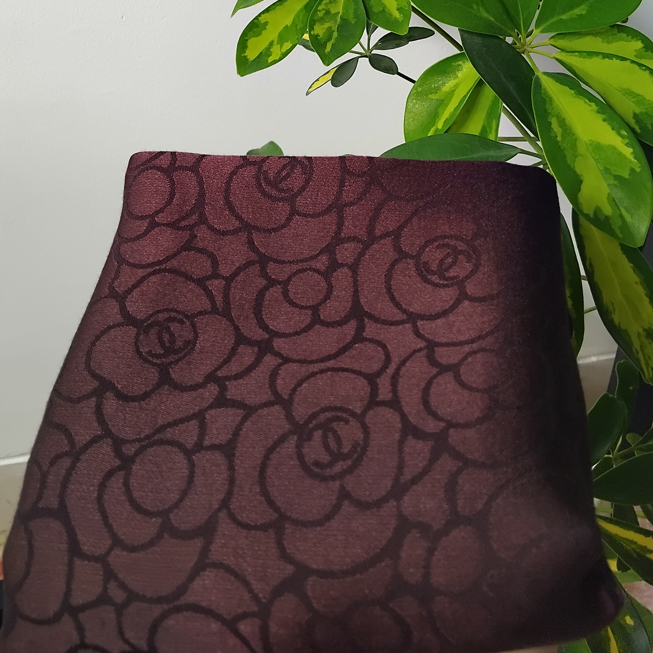 روسری نخ ابریشم قهوه ای