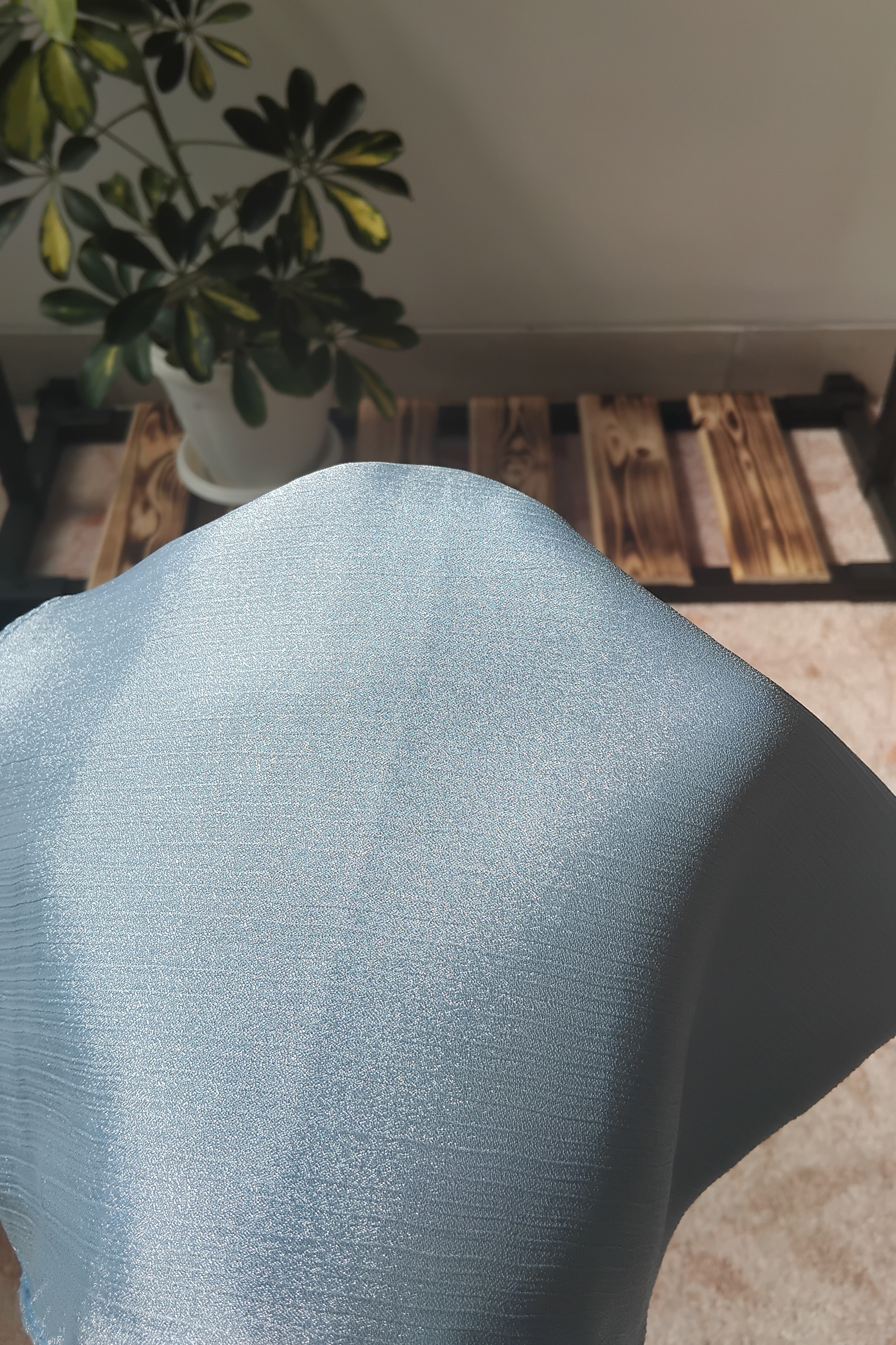 روسری کریستال آبی اسمونی