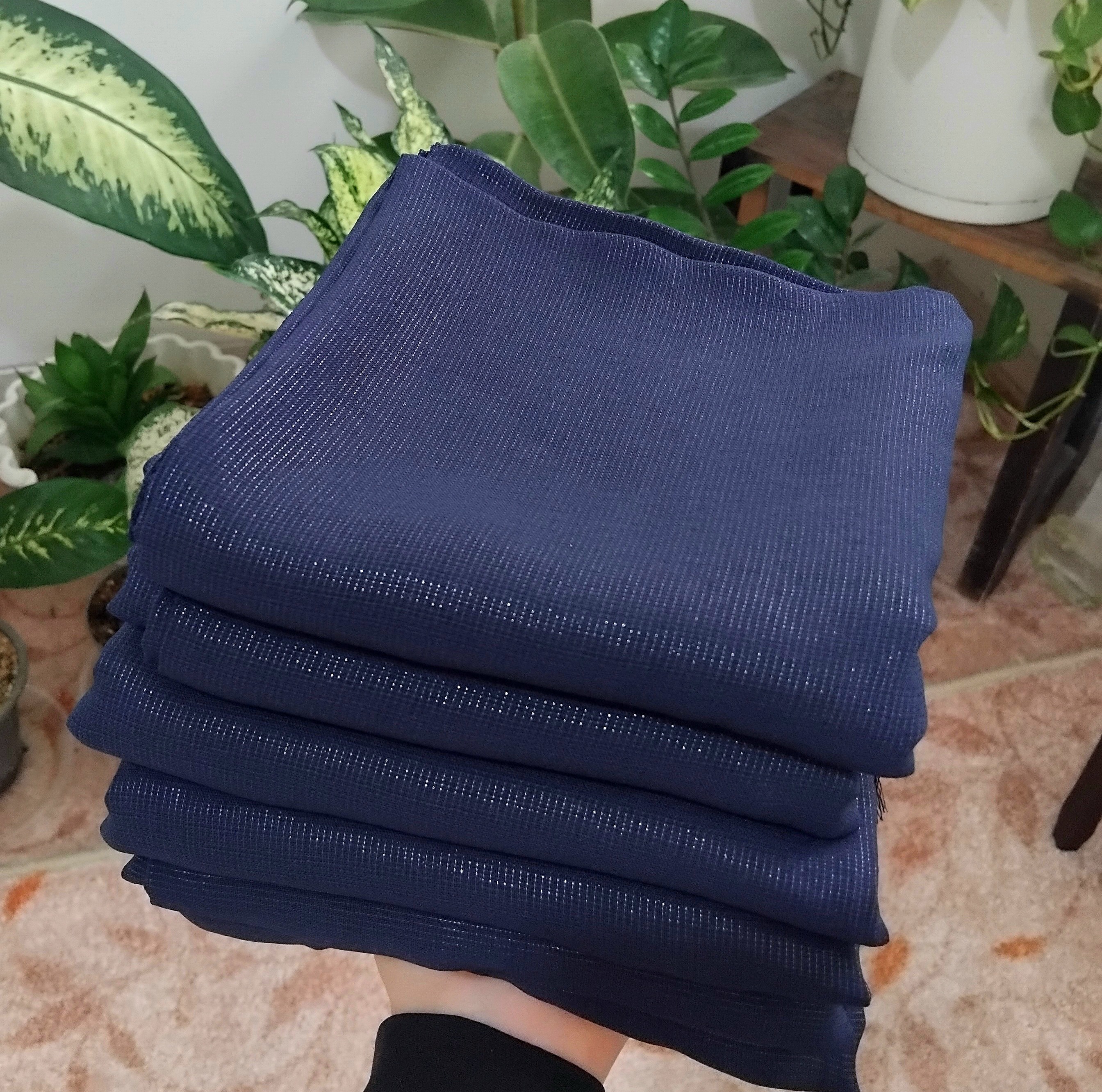 روسری دنیز سورمه ای قواره 130